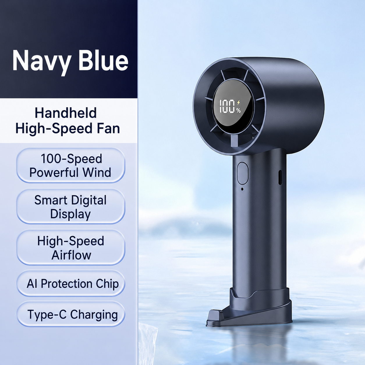 Portable High-Speed USB Rechargeable Fan – Beat the Heat Anywhere
