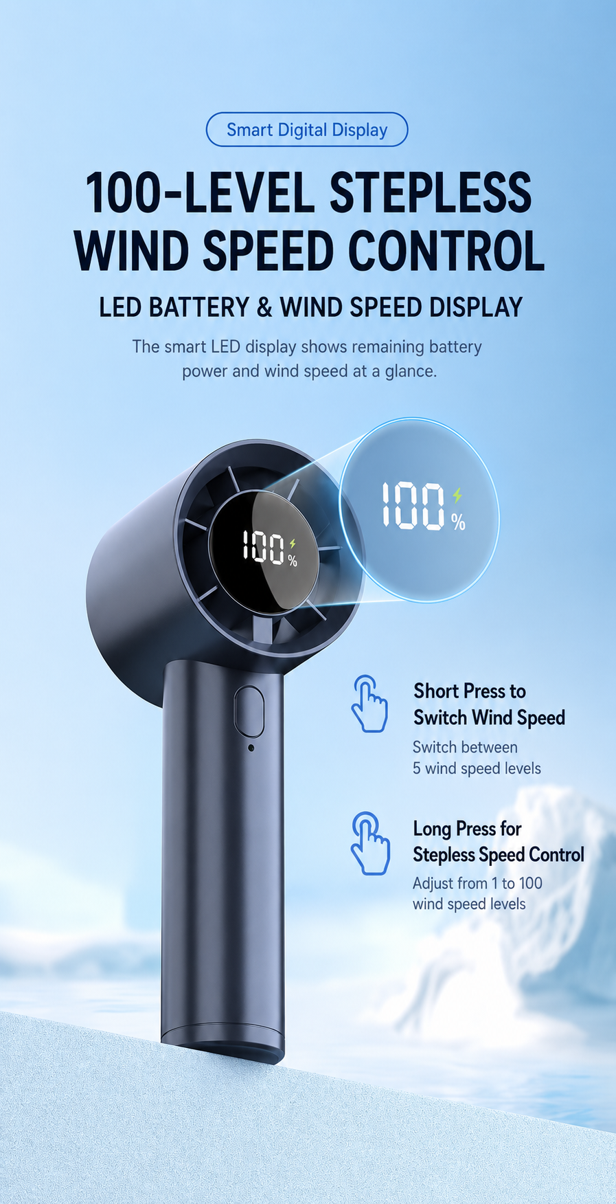 Portable High-Speed USB Rechargeable Fan – Beat the Heat Anywhere