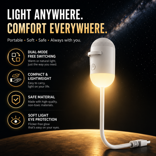 Night Light For The Bedroom Bedside Lamp For Sleep Baby Feeding And Eye Protection With USB Charging